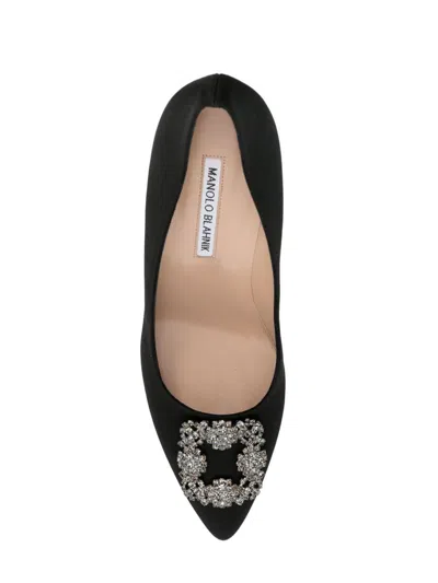 Manolo Blahnik Hangisi 110mm Crystal-embellished Pumps