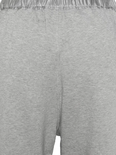 Carven Crepe-trimmed Cotton-jersey Track Pants In Gray
