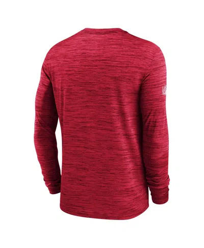 Nike Red New England Patriots Sideline Velocity Performance Long Sleeve T-shirt In Red