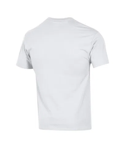 Champion Men's White Iowa Hawkeyes Arched Logo T-shirt In White