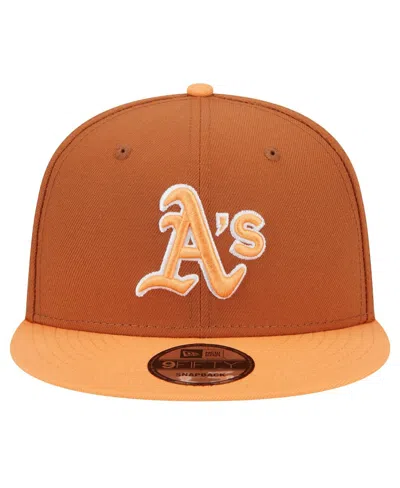 New Era Men's Brown Athletics Spring Color Two-tone 9fifty Snapback Hat