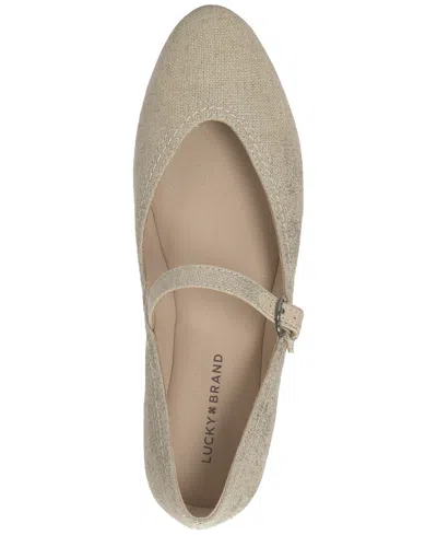 Lucky Brand Cyrena Mary Jane Flat In Gold