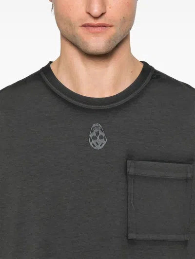 Alexander Mcqueen Faded T-shirt In Black