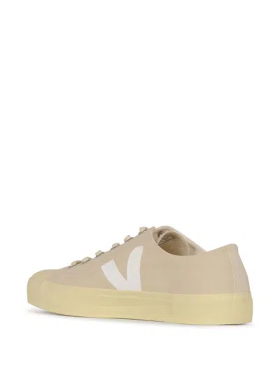 Veja Canvas Wata Ii Sneakers In Gold