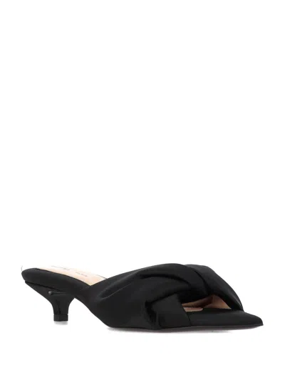 Carven Knotted Front Sandals With 3.5cm Heel In Black
