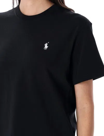 Polo Ralph Lauren Cotton Jersey Crewneck T-shirt In Black