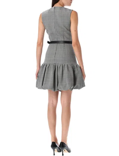 Self-portrait Self Portrait Women Prince Of Wales Check Mini Dress In Gray