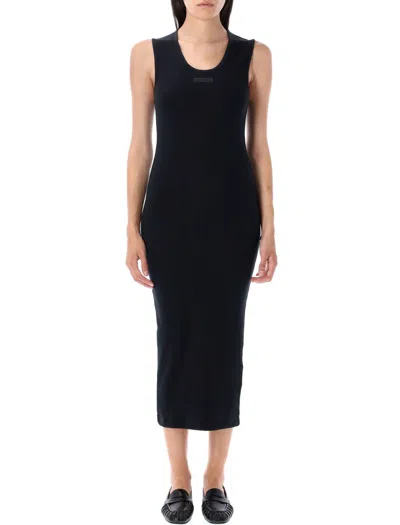 Fear Of God Essential Rib Tank Dress In Black