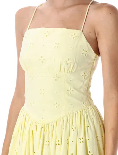 Self-portrait Cotton Dress - Women's - Cotton In Yellow