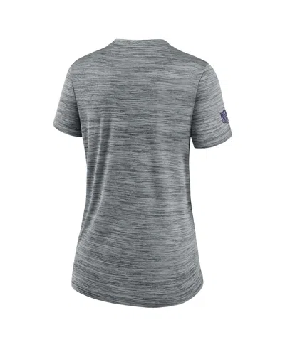 Nike Women's Gray Minnesota Vikings Sideline Velocity Performance T-shirt In Gray