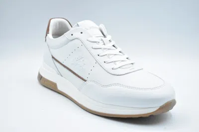 La Martina Classic White Sneakers With Handcrafted Details In White