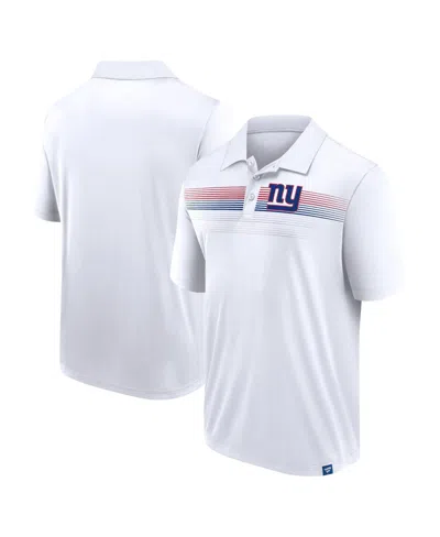 Fanatics Men's White New York Giants Big Tall Sublimated Polo Shirt In White