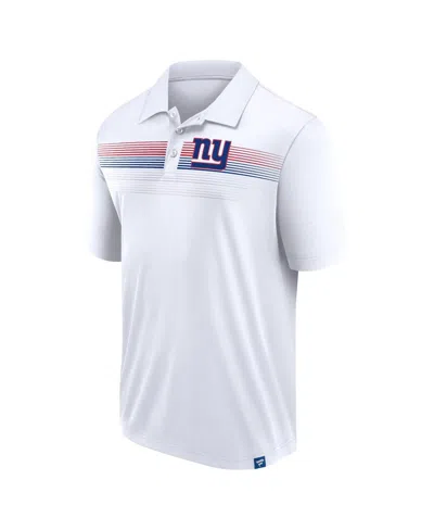 Fanatics Men's White New York Giants Big Tall Sublimated Polo Shirt In White