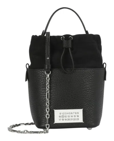 Maison Margiela Small 5ac Bucket In Leather And Fabric