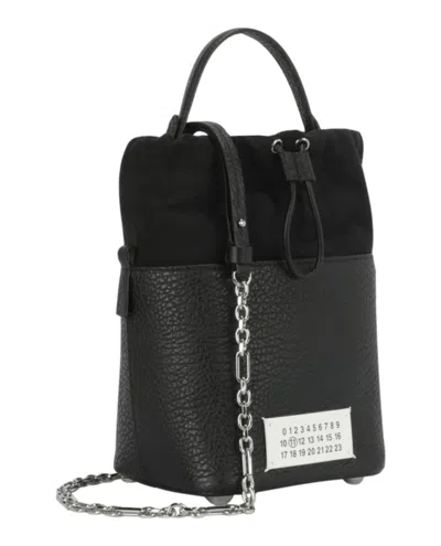 Maison Margiela Small 5ac Bucket In Leather And Fabric