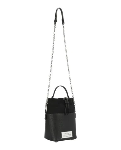 Maison Margiela Small 5ac Bucket In Leather And Fabric