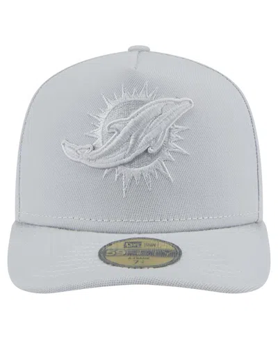 New Era Men's Gray Miami Dolphins Color Pack A-frame 59fifty Fitted Hat