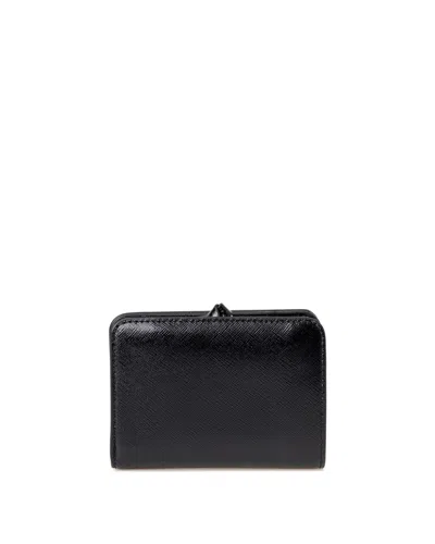 Marc Jacobs Black Leather Mini The Utility Snapshot Dtm Wallet In Black