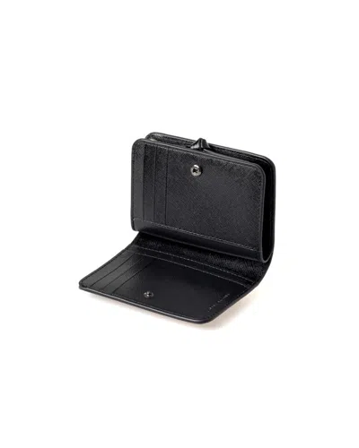 Marc Jacobs Black Leather Mini The Utility Snapshot Dtm Wallet In Black