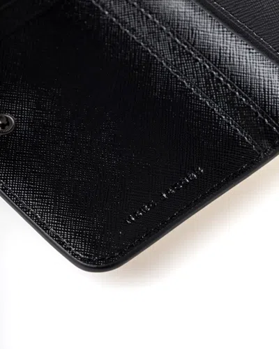 Marc Jacobs Black Leather Mini The Utility Snapshot Dtm Wallet In Black