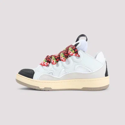 Lanvin Exaggerated Silhouette Leather And Rubber Sneakers In Multi