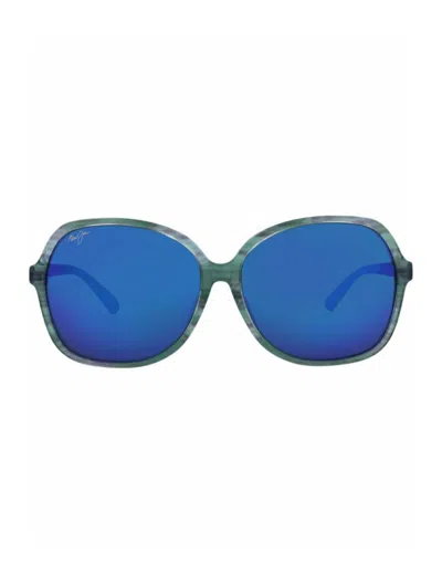 Maui Jim Round-frame Acetate Sunglasses