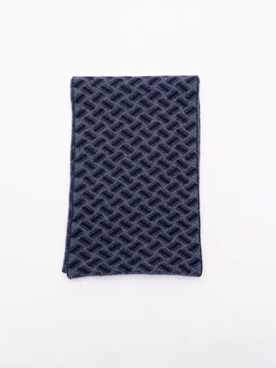 Drumohr Geometric-pattern Cashmere Scarf With Finished Edge