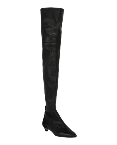 Givenchy Over-the-knee Kitten Heel Boots In Black