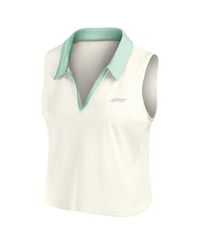 Formula 1 Women's White Studio Wellness V-neck Tank Top In White