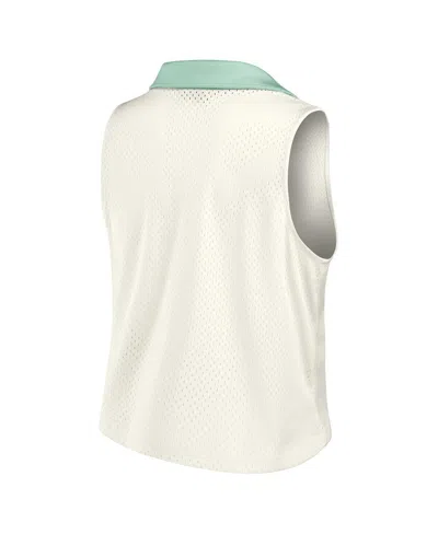 Formula 1 Women's White Studio Wellness V-neck Tank Top In White