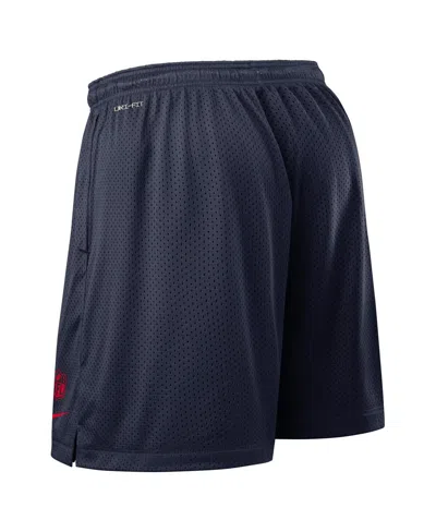 Nike Men's Navy New England Patriots Sideline Reversible Performance Shorts In Blue