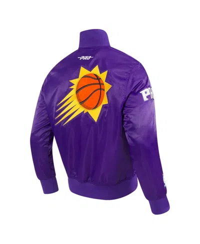 Pro Standard Men's Purple Phoenix Suns 2024/25 City Edition Chenille Satin Full-snap Jacket In Purple