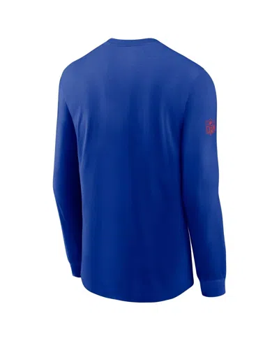 Nike Royal Buffalo Bills Sideline Performance Long Sleeve T-shirt In Blue