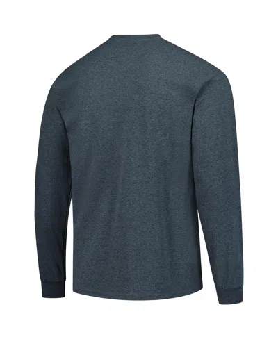Fanatics Unlabeled Men's Heather Charcoal Michigan State Spartans Logo Long Sleeve T-shirt