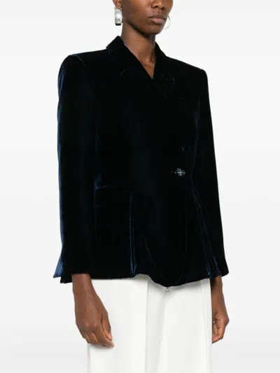 Giorgio Armani Single-breasted Velvet Blazer