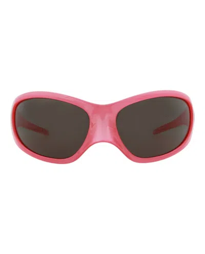 Balenciaga Shield-frame Bio Injection Sunglasses In Pink
