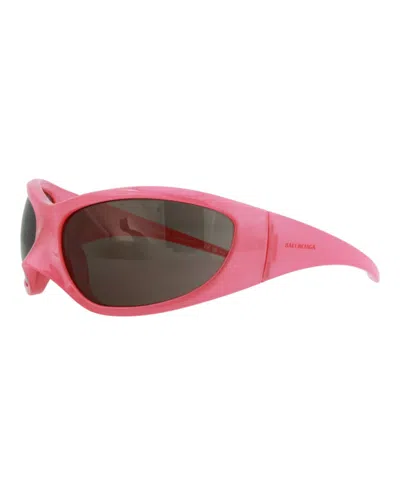 Balenciaga Shield-frame Bio Injection Sunglasses In Pink