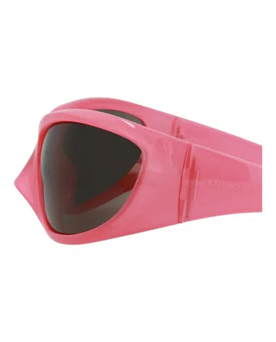 Balenciaga Shield-frame Bio Injection Sunglasses In Pink