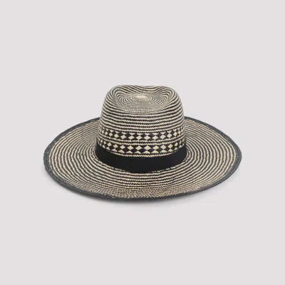 Maison Michel Wide Brim Brisa Hat With Structured Crown In Neutral