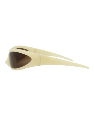 Balenciaga Women's 80mm Shield Sunglasses In Neutral