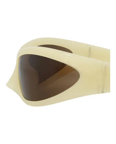 Balenciaga Women's 80mm Shield Sunglasses In Neutral