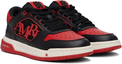 Amiri Low Top Sneakers With Round Toe And Perforated Patch
