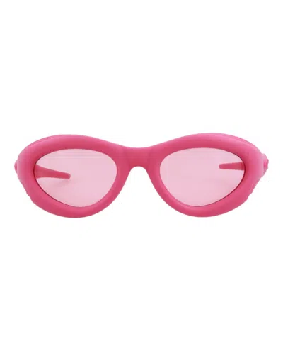 Bottega Veneta Women's Oval Sunglasses In Pink