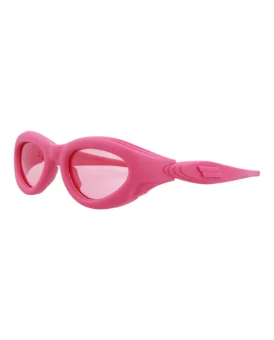 Bottega Veneta Women's Oval Sunglasses In Pink