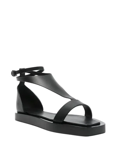 Max Mara Velaflat Sandals In Black