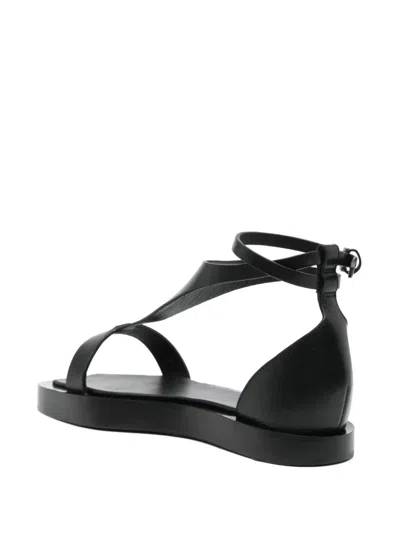 Max Mara Velaflat Sandals In Black