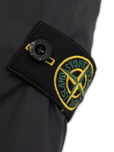 Stone Island Hooded Jacket In Black
