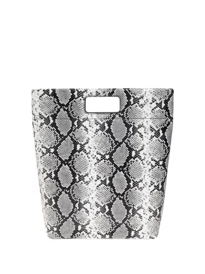 Samsoe & Samsoe Snakeskin Cut-out Tote Bag