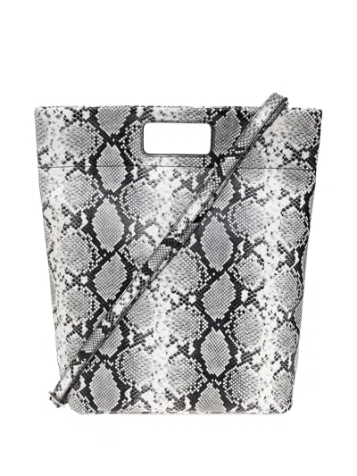 Samsoe & Samsoe Snakeskin Cut-out Tote Bag