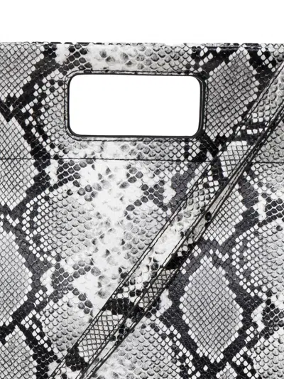 Samsoe & Samsoe Snakeskin Cut-out Tote Bag